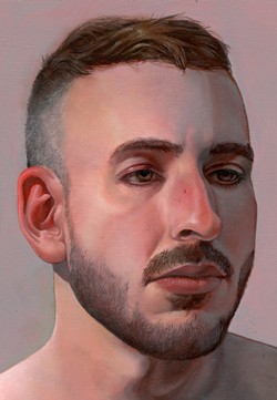 Michael Tarantelli's self-portrait in oil. - PHOTO PROVIDED