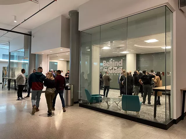 Behind the Glass Gallery is a new, art-focused addition to The Mercantile on Main in downtown Rochester. - PHOTO BY REBECCA RAFFERTY
