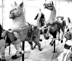 The Dentzel carousel's animals are original to it. - FILE PHOTO