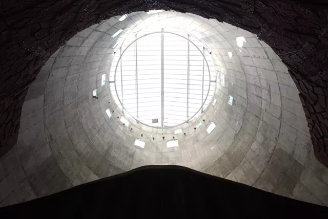 Looking upward in St. John the Evangelist. - PHOTO BY CHRISTOPHER M. BRANDT