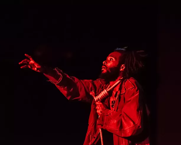Anderson Allen in "Twelve Dollar$" at MuCCC during the Fringe. - PHOTO BY JOSH SAUNDERS
