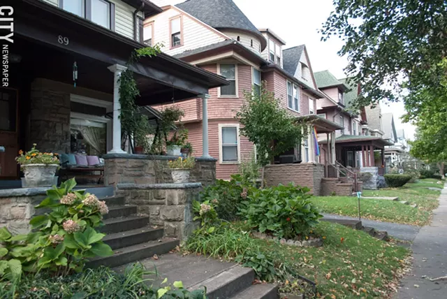 Front porches on Rutgers St. - PHOTO BY JACOB WALSH