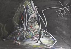 A concept drawing for the live action short film, "The Molok", which will be filmed in Rochester in the winter. - PHOTO PROVIDED