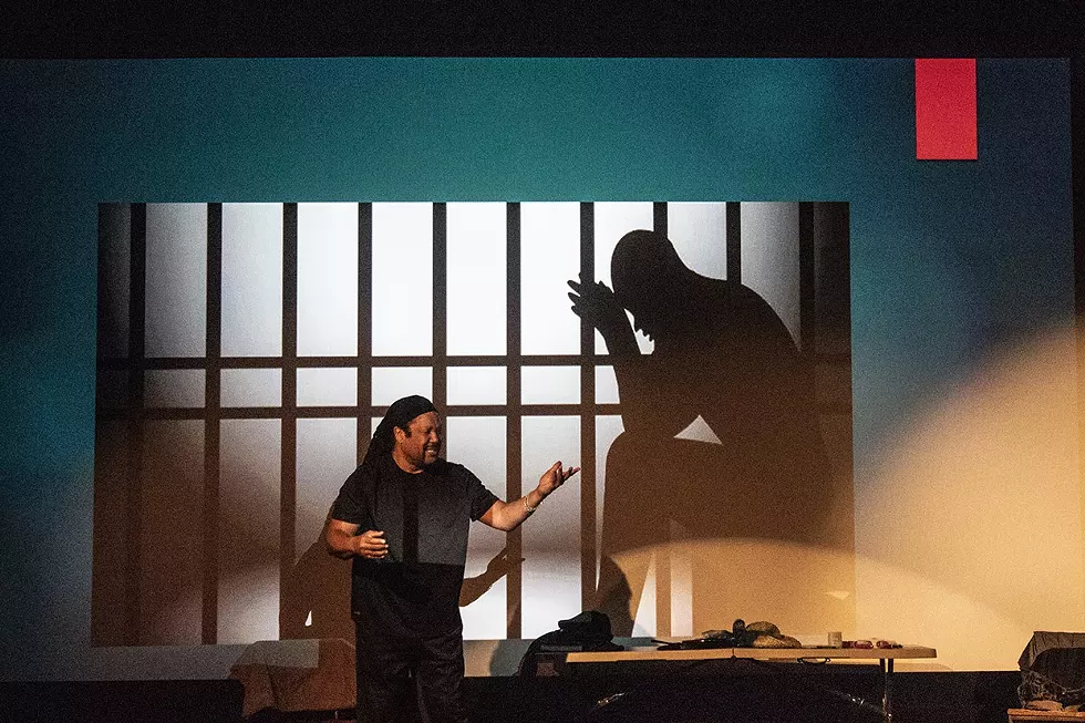 Fred Michael Beam in "Black Deaf Male: Who Am I?" - PHOTO BY ASHLEIGH DESKINS