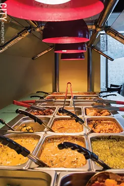 Royal of India's buffet changes items regularly, so a frequent visitor can sample the whole menu. - PHOTO BY JACOB WALSH