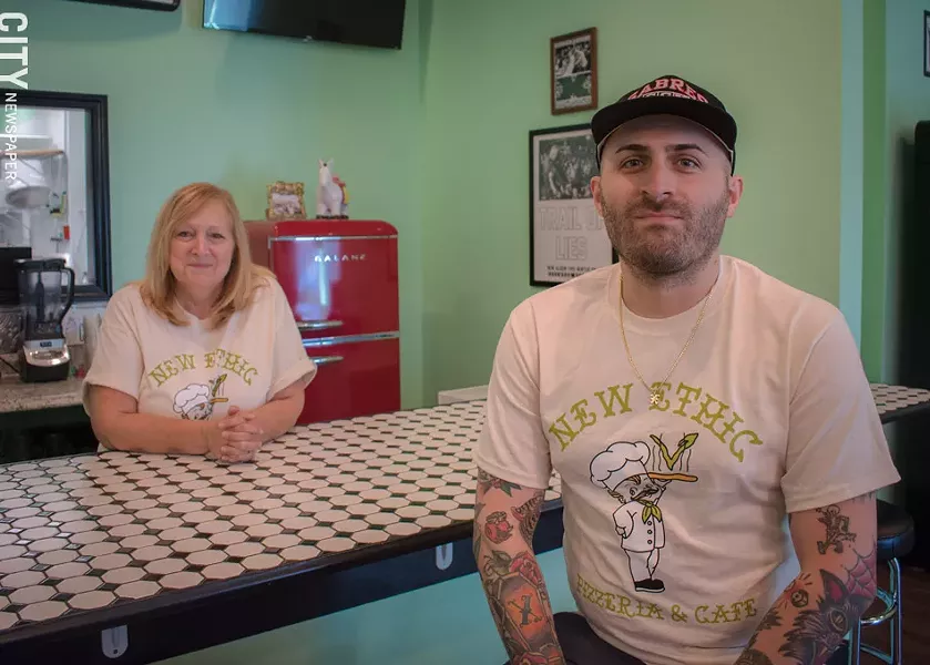 New Ethic owner Matt Nersinger (right) with his mom, Kathy Proietti. - PHOTO BY RYAN WILLIAMSON