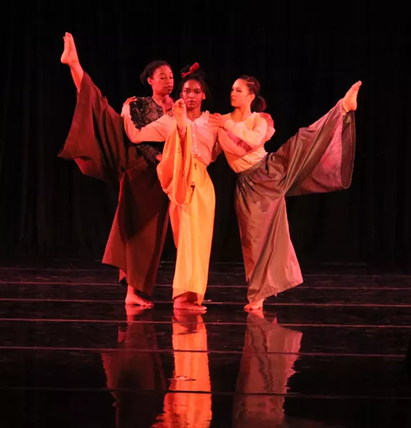 Garth Fagan Dance presented a performance at the company's studio on Thursday night. - PHOTO BY KATHY LALUK