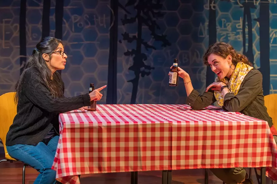 Nikhaar Kishnani and Marina Shay in Geva's production of "Queen." - PHOTO BY RON HEERKENS JR. PHOTOGRAPHY