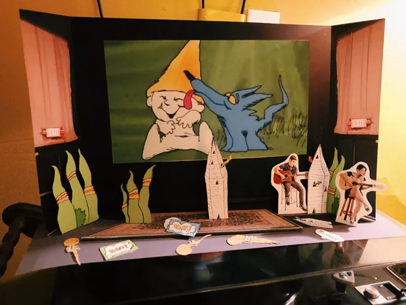 A model for the set of "The Point!," which will be performed on November 23 and 24 at Cinema Theater. - PHOTO BY LEAH STACY