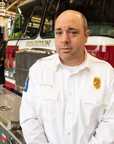 Brighton Fire Chief Aaron Hiller said town fire officials were concerned about "particularly aggressive" speedhumps on Brooklawn Drive because of their potential to slow response times. - PHOTO BY JACOB WALSH