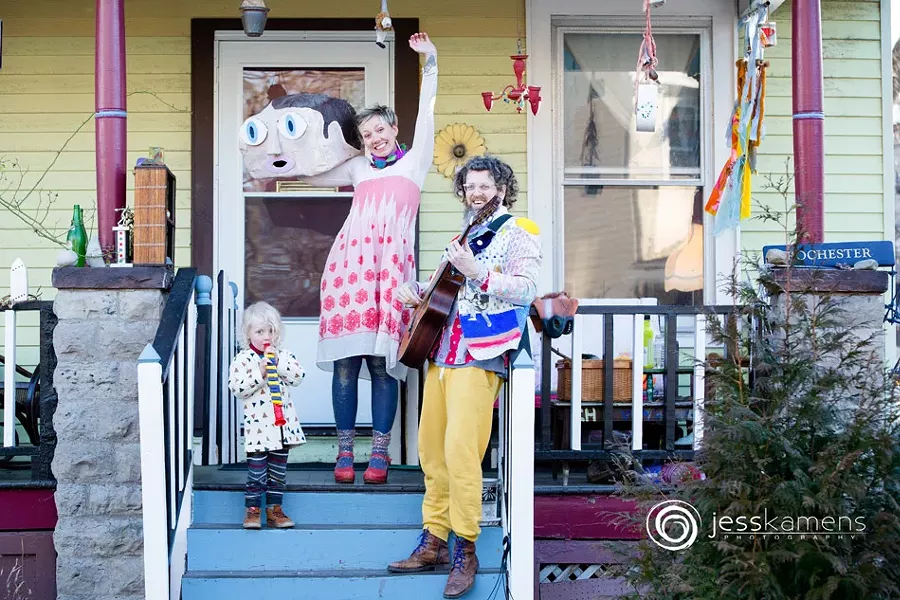Local musician Seth Faergolzia and family - PHOTO BY JESS KAMENS
