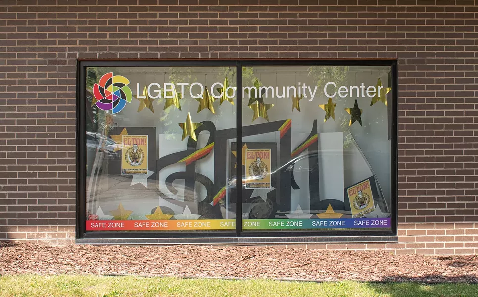 The exterior of Out Alliance's LGBTQ Community Center on College Avenue in the Neighborhood of the Arts. - PHOTO BY JACOB WALSH