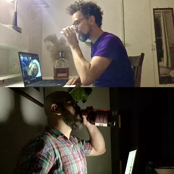 Daniel McCoy (top) and Michael Niederman of "Whiskey Flicks."