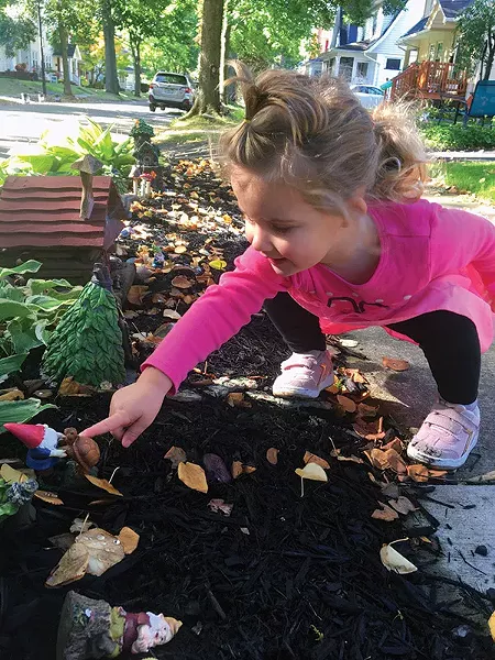 Visit the enchanting fairy gardens in the North Winton Village. - PHOTO BY RENÉE HEININGER