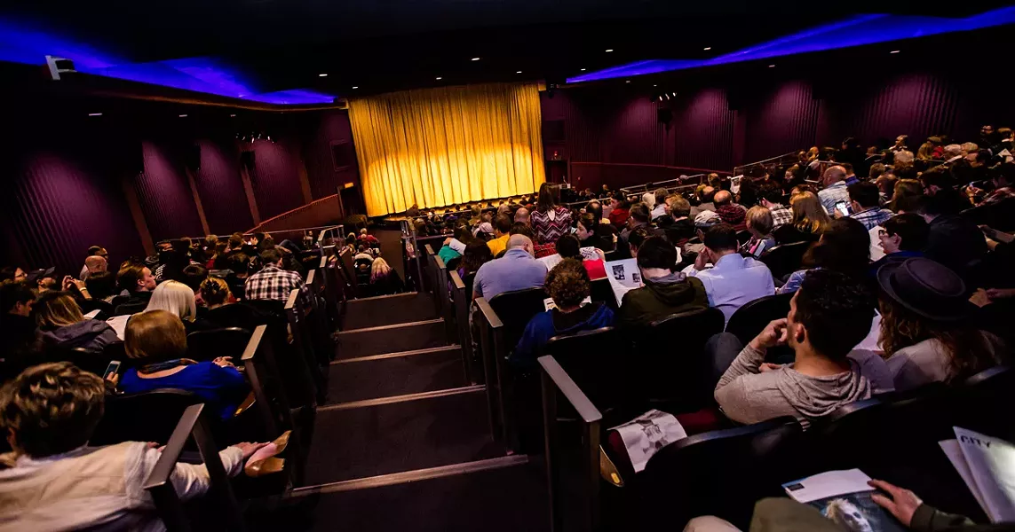 Moviegoers await a screening at The Dryden Theatre. - PHOTO COURTESY OF THE DRYDEN THEATRE