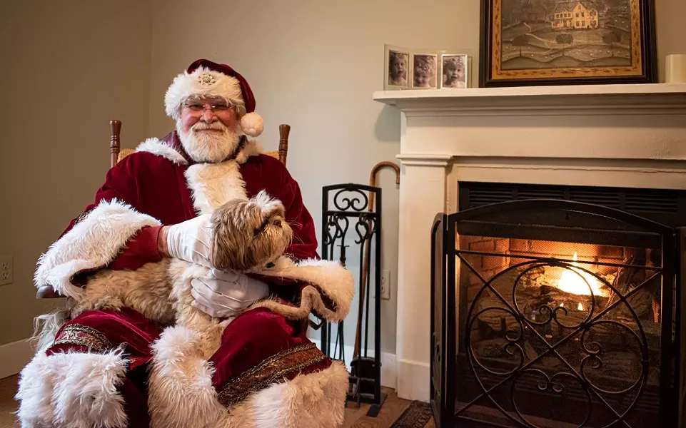 Max Robertson as jolly old Saint Nick. - PHOTO BY JACOB WALSH