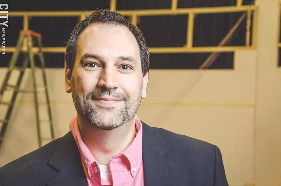 Danny Hoskins took over as Blackfriars Theatre's artistic director on July 1. His first full season with the theater opens with "A Few Good Men" on September 4. - PHOTO BY MARK CHAMBERLIN