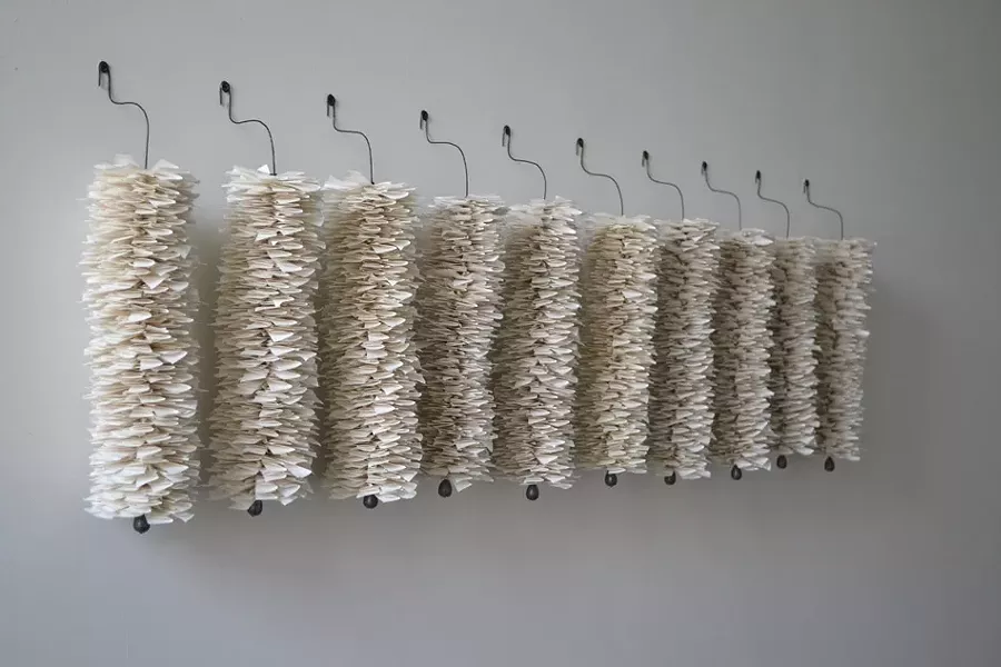 "Plomb," a sculpture by Liz Jaff is part of "Brooklyn Bridge," an exhibition of the work of five New York-based emerging artist currently on view at Rochester Contemporary. - PHOTO PROVIDED