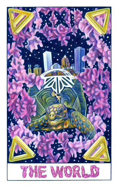 The City of Rochester as The World in Jay Lincoln's RochesTarot deck. - PHOTO PROVIDED