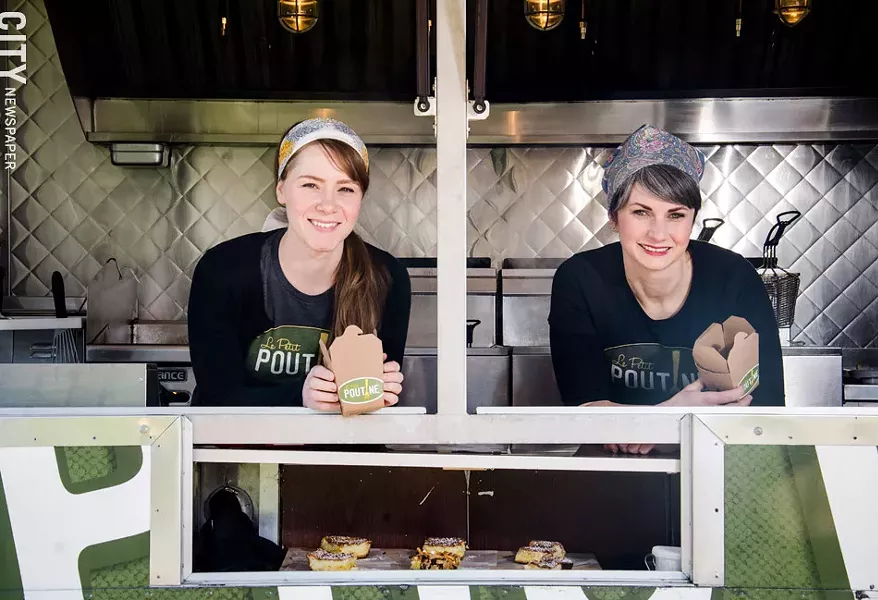 Ronnie McClive and Lizzie Clapp of Le Petit Poutine. - PHOTO BY MARK CHAMBERLIN