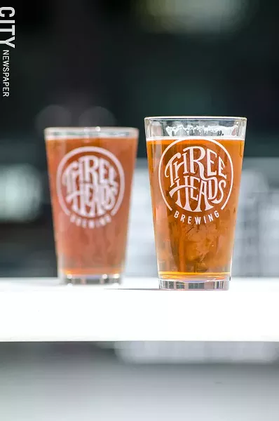 Three Heads Brewing's tasting room opened on Atlantic Avenue in June. - PHOTO BY MARK CHAMBERLIN
