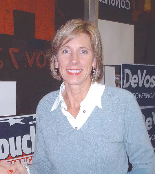 Betsy DeVos. - PHOTO BY KEITH A. ALMLI. COURTESY WIKIMEDIA