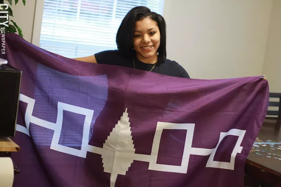 Tenth grader Elysyia Hinds says she wishes there were more Native-American events in and out of school. - PHOTO BY KEVIN FULLER