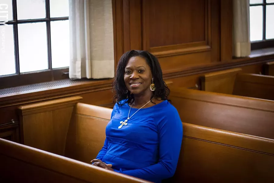 “I have often said to people that God is both pro-life and pro-choice, and so am I,” says newly ordained Catholic priest Myra Brown. - PHOTO BY KEVIN FULLER