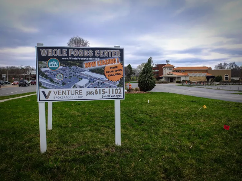 The site of a proposed Whole Foods store and retail plaza has gone dormant while the project is under review. - PHOTO BY KEVIN FULLER