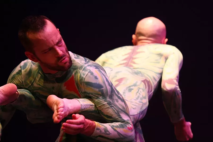 PUSH Physical Theatre performed at the School of the Arts on Saturday. - PHOTO BY FRANK DE BLASE