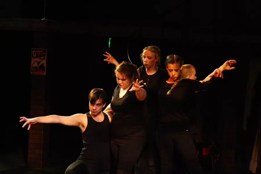 "Wolf Tails and Stolen Footprints" on stage at Blackfriars Theatre. - PHOTO BY FRANK DE BLASE