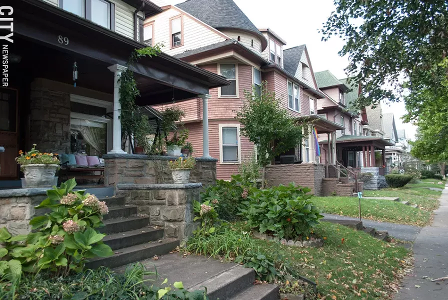 Front porches on Rutgers St. - PHOTO BY JACOB WALSH