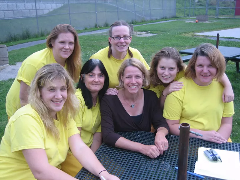 Director Signe Taylor, center, with some of the subjects of - her film, "It's Criminal." - PHOTO BY CHARLENE MUSIC