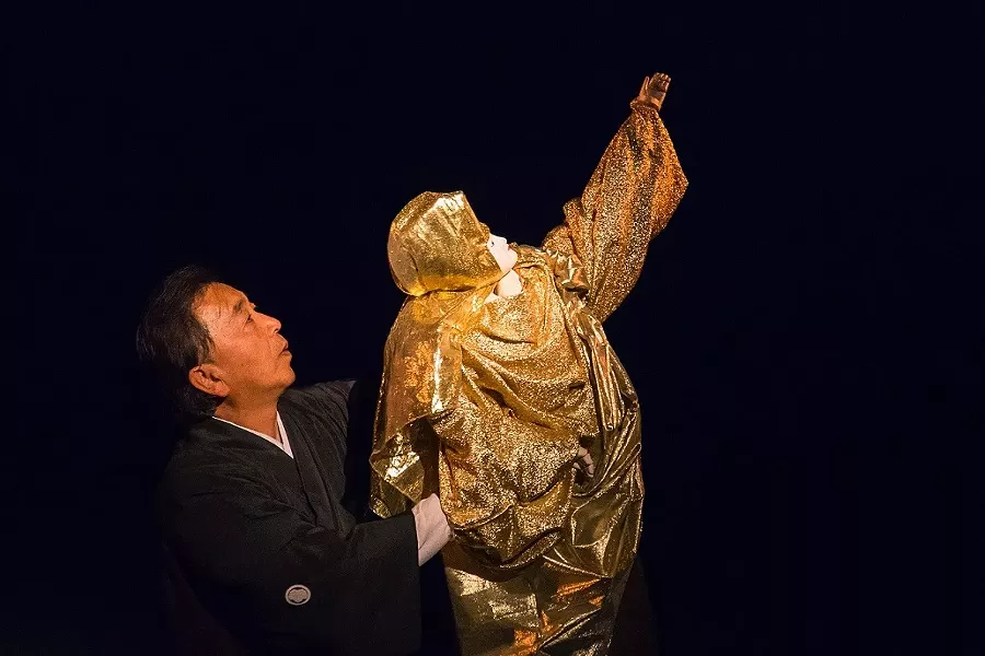 Koryu Nishikawa V, the 5th-generation headmaster of Hachioji Kuruma Ningyo Theatre Company. - PHOTO BY AYUMI SAKAMOTO