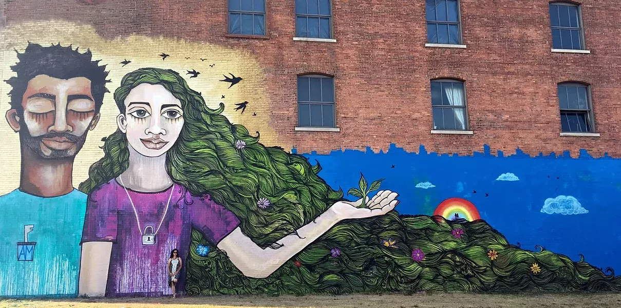 Returning WALL\THERAPY alum Alice Mizrachi’s 2017 mural in Buffalo, New York - PHOTO PROVIDED