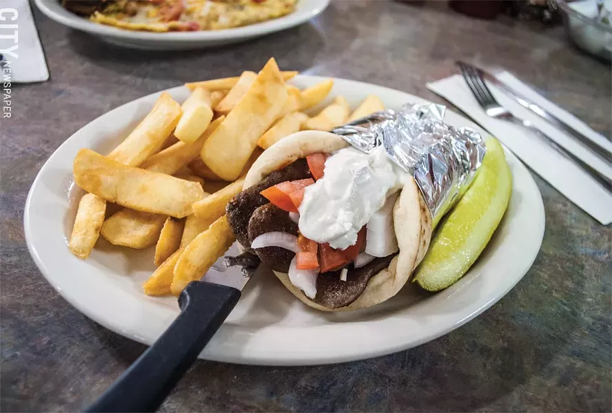 The gyro pita at The Golden Fox. - PHOTO BY JACOB WALSH