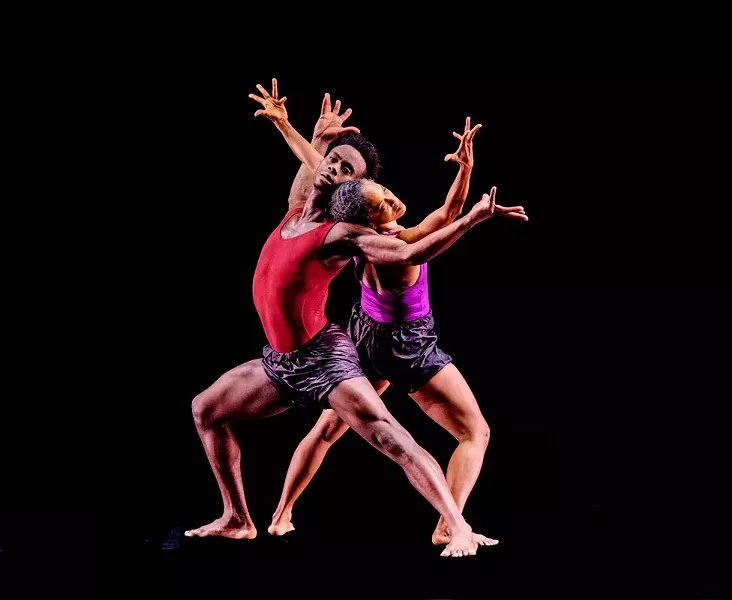 Natalie Rogers and Vitolio Jeune of Garth Fagan Dance perform "In Conflict." - PHOTO BY ERICH CAMPING