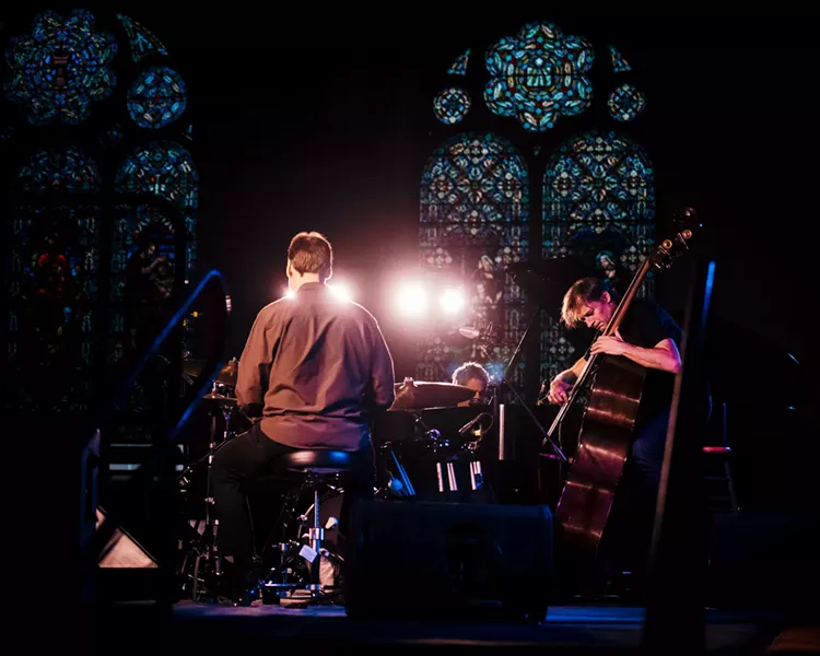 From a previous jazz fest: Pilc Moutin Hoenig at the Lutheran Church of the Reformation. - PHOTO BY JOSH SAUNDERS