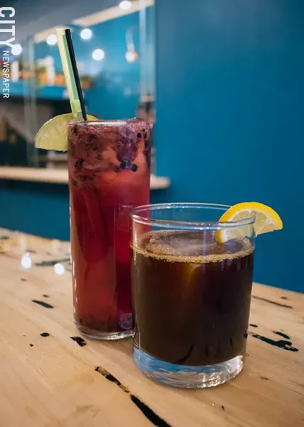 The Winter Paloma and an Old Fashioned with a shot of espresso. - PHOTO BY RENÉE HEININGER