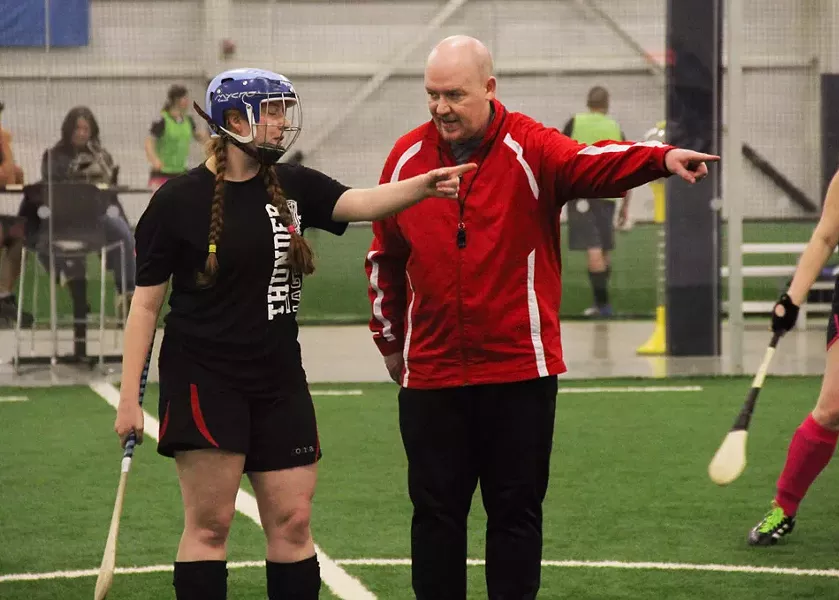Limerick native Neville Morgan, right, with Mariah Hettel. - PHOTO BY BRIAN GORDON