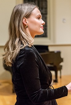 Concentus' Music Director Anna Atwater (left).