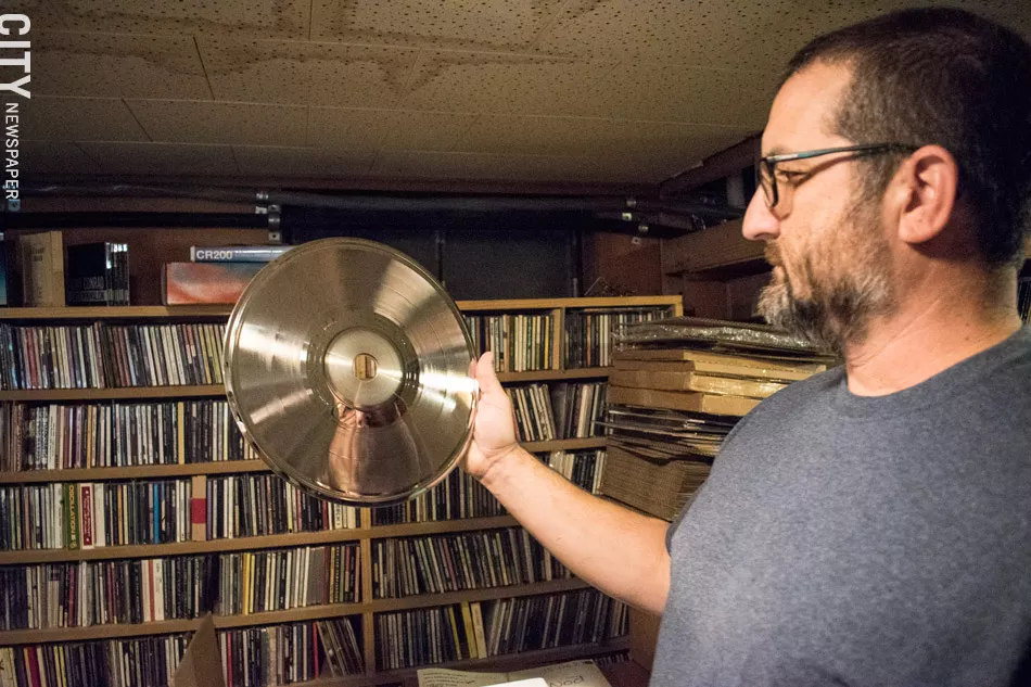 Joe Tunis holds a presser for one of Carbon's latest releases. - PHOTO BY JACOB WALSH