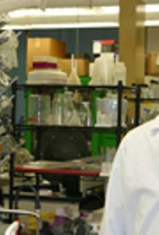 University of Rochester Professor David Wu in his lab: "There's both challenge and promise."