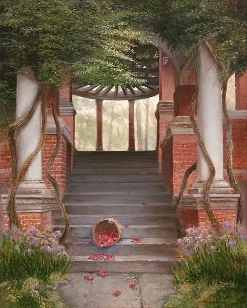 "Vanderbilt Garden III," by Charles Houseman, is part of "The Heart's Unrest," currently on view at Oxford Gallery. - PHOTO PROVIDED