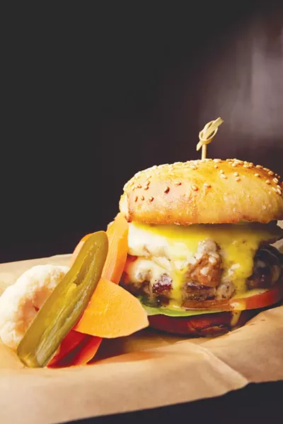 A bean burger from The Esquire - JOSH HUSKIN
