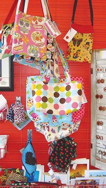 An array of handmade purses, wallets, earrings (to name just a few items) at D.I.Y. Factory. - PHOTO BYDESIREE PRIETO