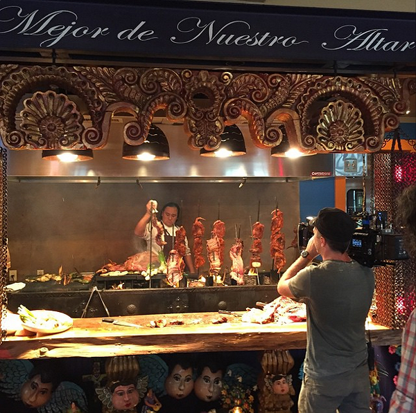 A little behind-the-scenes look at this weekend's Travel Channel shoot at El Machito - CHEFAZ/INSTAGRAM