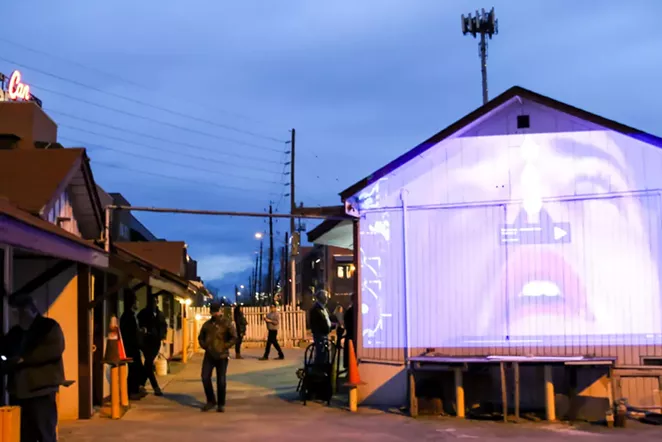 Artists once again took over the unseemly looking Fox Motel for "7 Minutes in Heaven. The no-star rooms were transformed by interactive art installations. - ANDREW LOPEZ