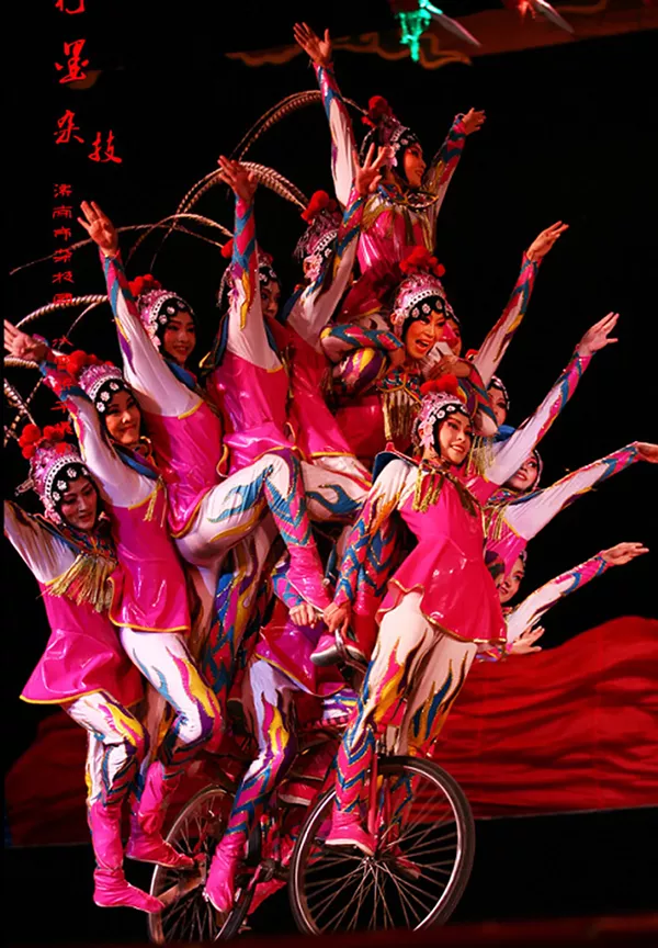 A scene from the National Circus and Acrobats of China's long-running show Peking Dreams.