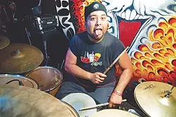 Blood of Our Enemies drummer David Castillo at White Rabbit.